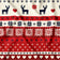 Cotton Fabric - Christmas Scandinavian Reindeer Red