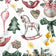 Cotton Fabric - Christmas rocking white II