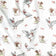 Cotton Fabric - Dancing white goslings