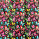 Cotton Fabric - Folk butterflies Black