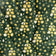 Cotton Fabric - Golden Christmas Trees Green