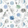 Cotton Fabric - Planets, Blue