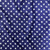 Cotton Fabric - White Dots on Navy Blue 1 cm