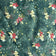 Cotton Fabric - Winter composition on green background