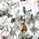 Cotton Fabric - Winter landscape, Green