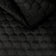 Upholstery Fabric Quilted Velour Hexagon - Black