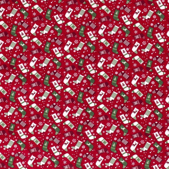 Premium Cotton - Christmas Socks Red