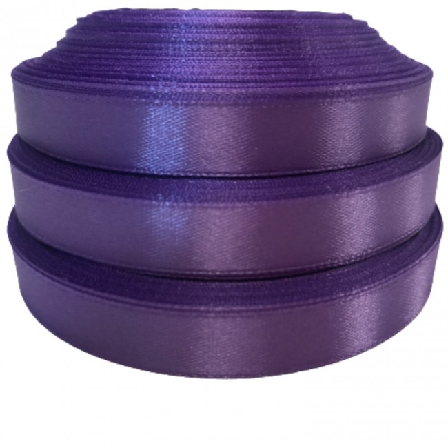 Satin Ribbon 12 mm Length 32 RM - Violet