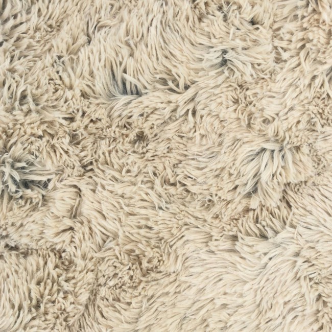 Knitted Fabric - Beige Shaggy