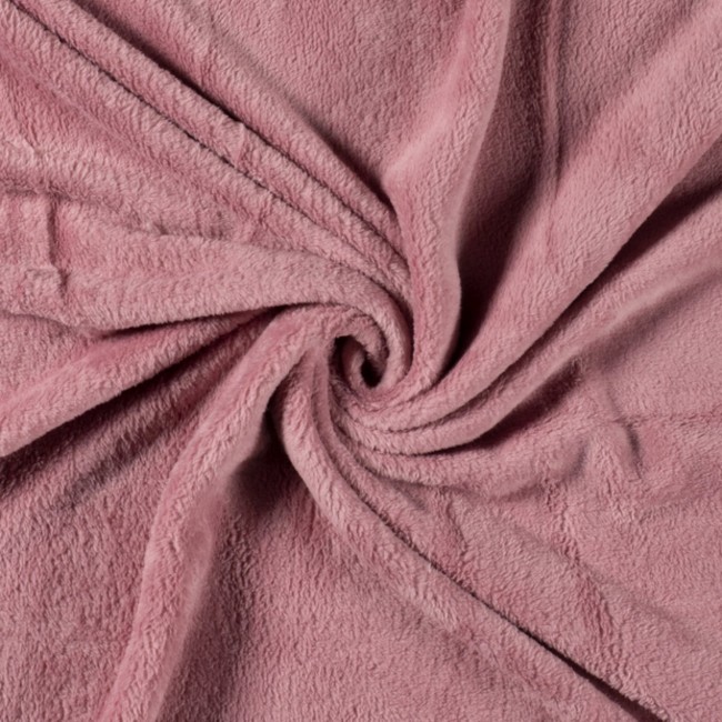 Útulný fleece - tmavo ružová