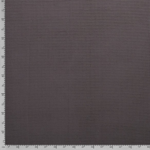 Cotton Waffle Fabric PREMIUM - Taupe Grey