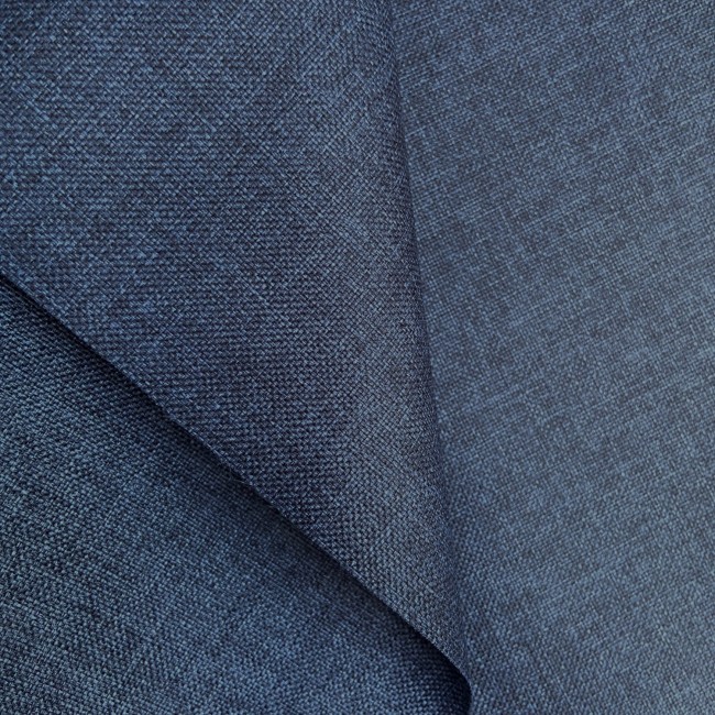 Waterbestendige stof linnen imitatie - marineblauw