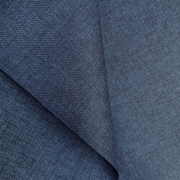 Water Resistant Fabric Linen Imitation - Navy Blue