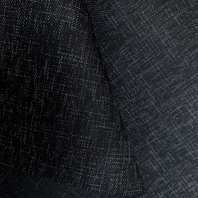Water Resistant Fabric Linen Imitation - Black