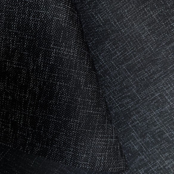 Waterbestendige stof linnen imitatie - zwart