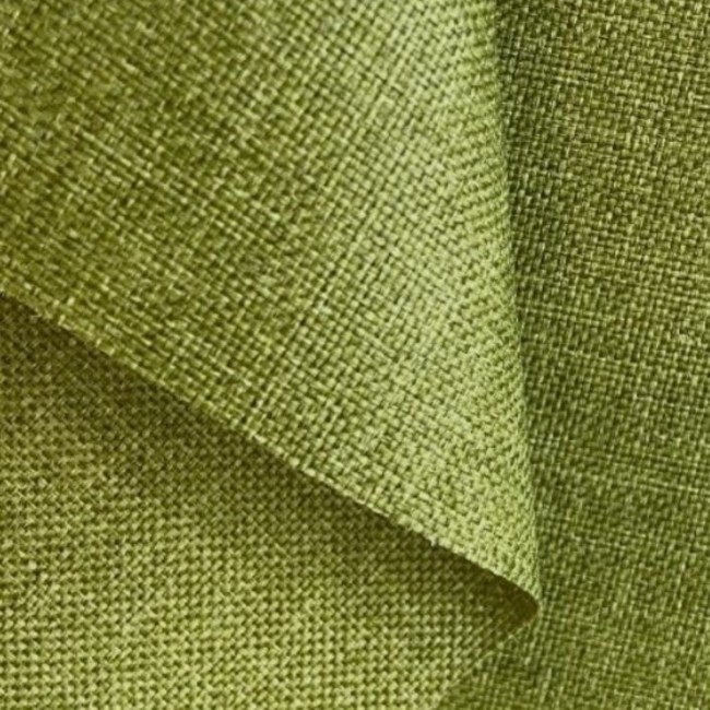Water Resistant Fabric Linen Imitation - Dark Pistachio