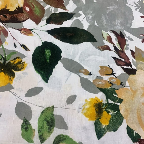 Cotton Fabric - Multicolor Flowers