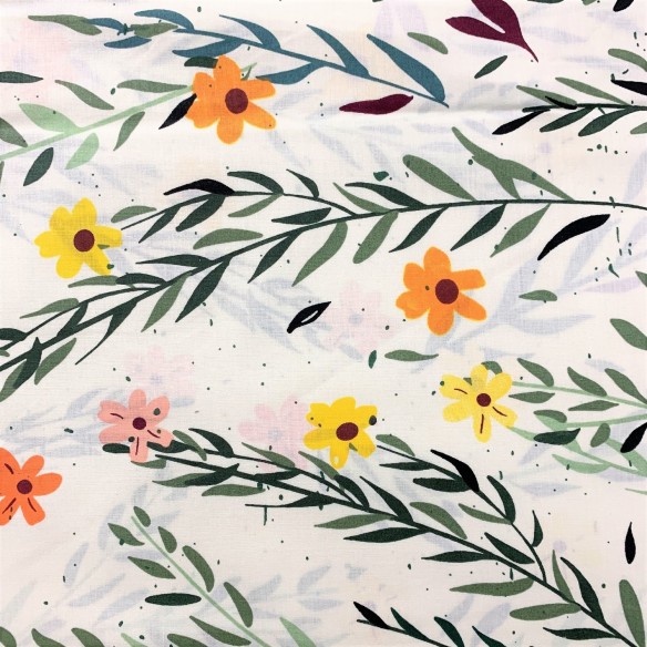 Cotton Fabric - Pastel Meadow