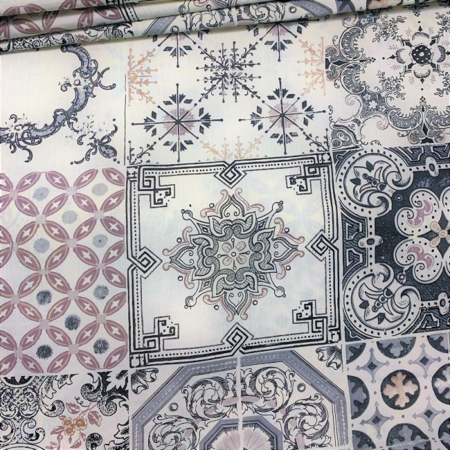 Cotton Fabric - Portuguese Tiles