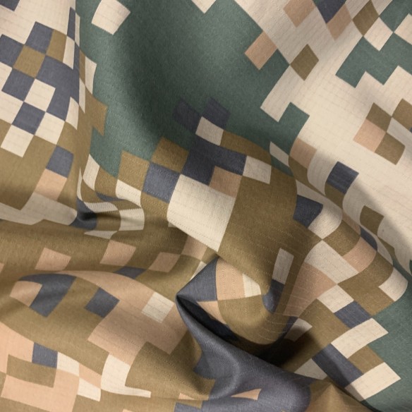 Elan-Cotton Fabric - PIXEL Camouflage