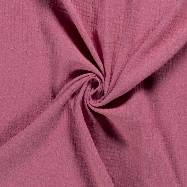 Cotton Muslin Double Gauze Premium - Dark Pink