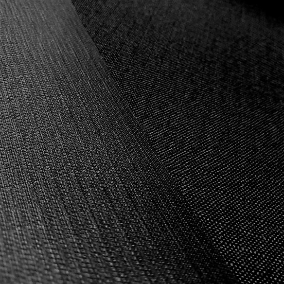 Water Resistant Fabric RIPSTOP PVC Black