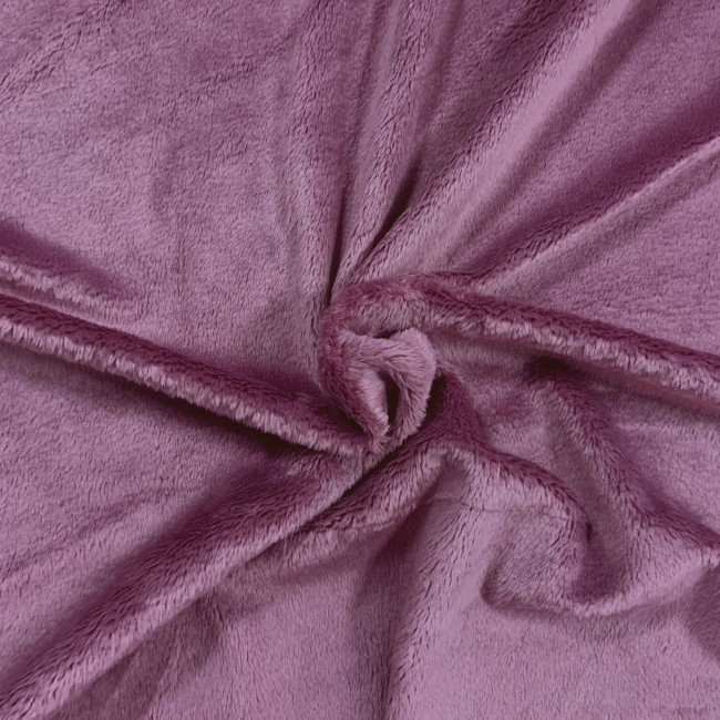 Pletená látka - Špinavá ružová kožušina