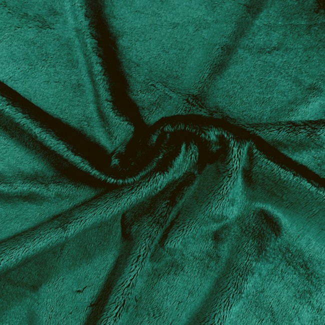 Pletená látka - Láhev zelená kožešina
