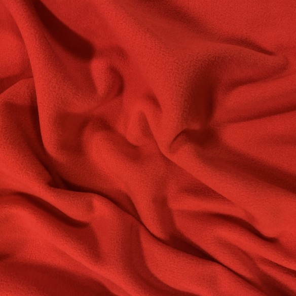 Knitted Fabric Polar Fleece - Red