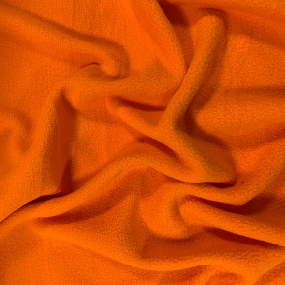 Knitted Fabric Polar Fleece - Orange