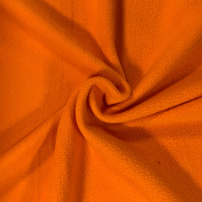 Pletená látka Polar Fleece – oranžová