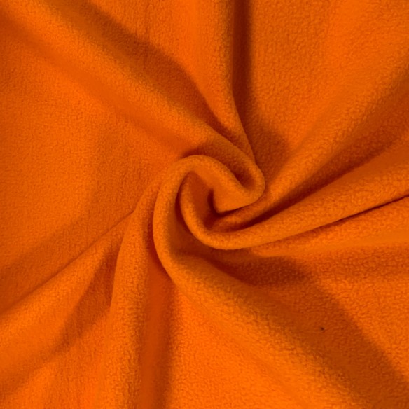 Knitted Fabric Polar Fleece - Orange