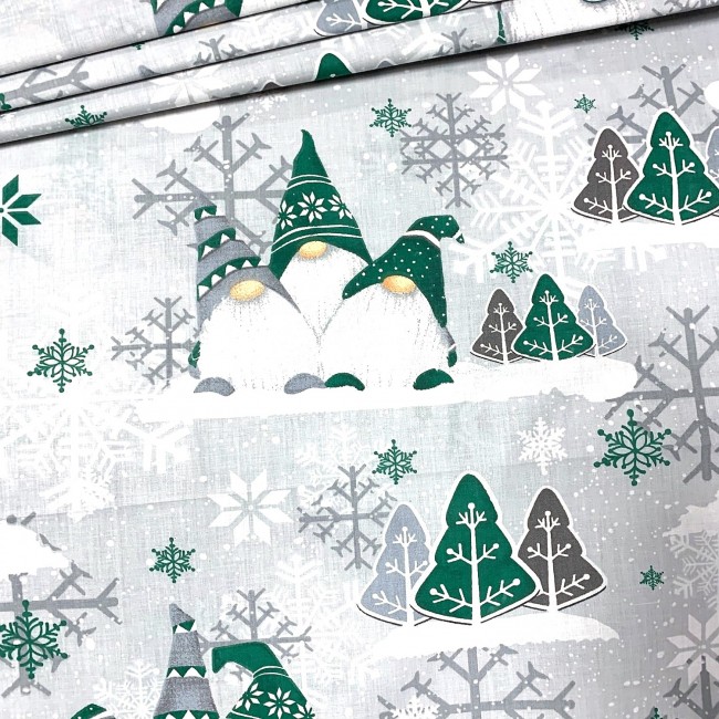 Cotton Fabric - Christmas Green...