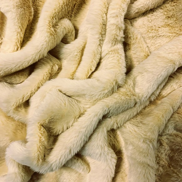 Knitted Fabric - BUNNY Fur, Beige