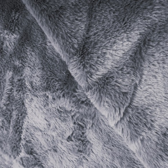 Knitted Fabric - BUNNY Fur, Gray