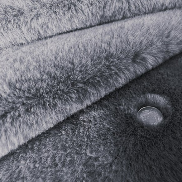 Pletená látka - BUNNY Fur, Grey