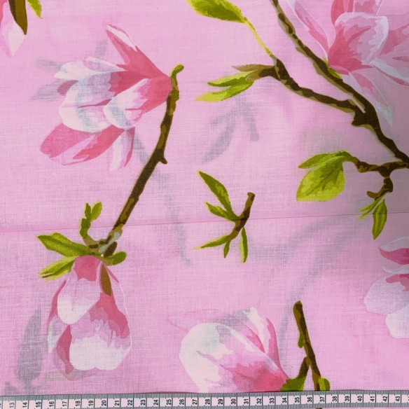 Cotton Fabric 220 cm - Pink Magnolia