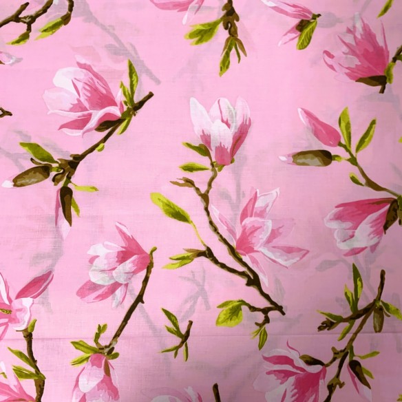 Cotton Fabric 220 cm - Pink Magnolia