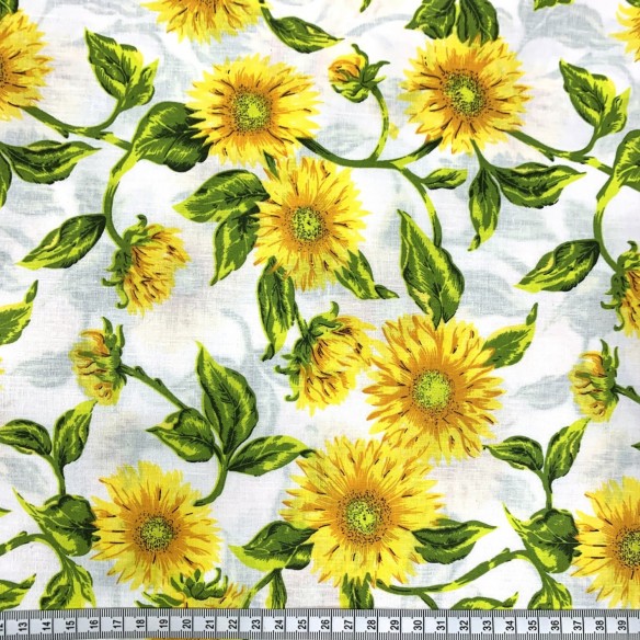 Cotton Fabric 220 cm - Sunflowers
