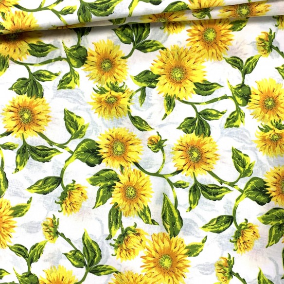 Cotton Fabric 220 cm - Sunflowers