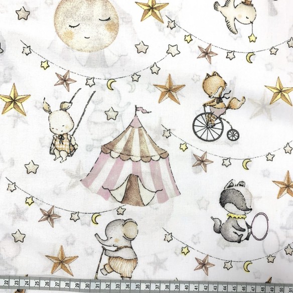 Cotton Fabric - Little Circus