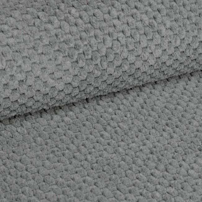 Upholstery Fabric Dot I Velour - Gray