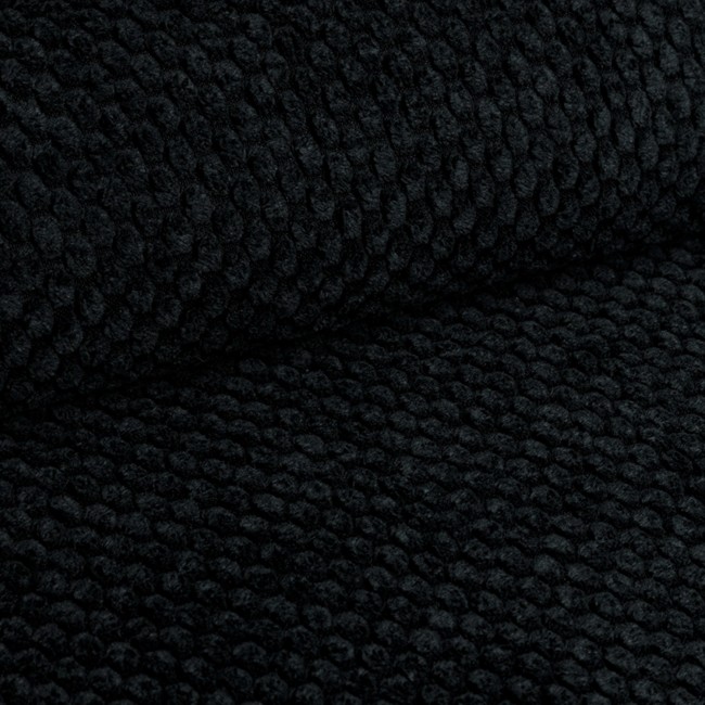Upholstery Fabric DOT I Velour - Black