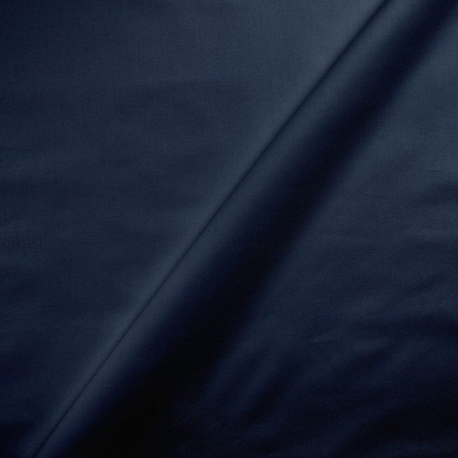 Katoenstof - Mono donker marineblauw