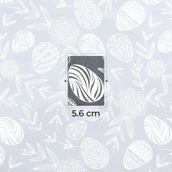 Cotton Fabric - Easter, Graphite