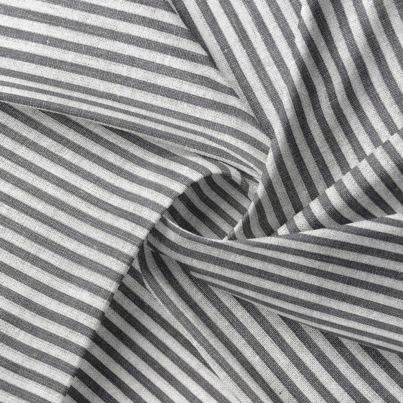 Cotton Fabric - Gray Stripes 3 mm
