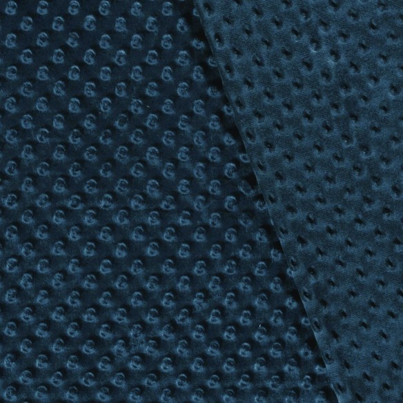 Minky Fabric - Navy Blue 350 g