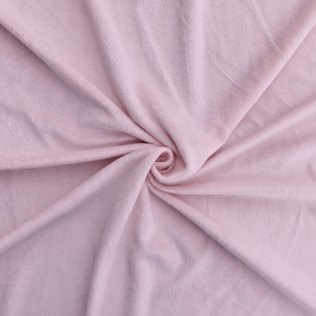 Minky Fabric Smooth - Pudrově růžová