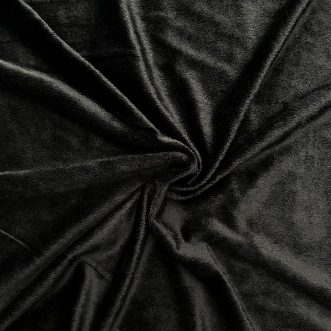 Minky Fabric Smooth – čierna