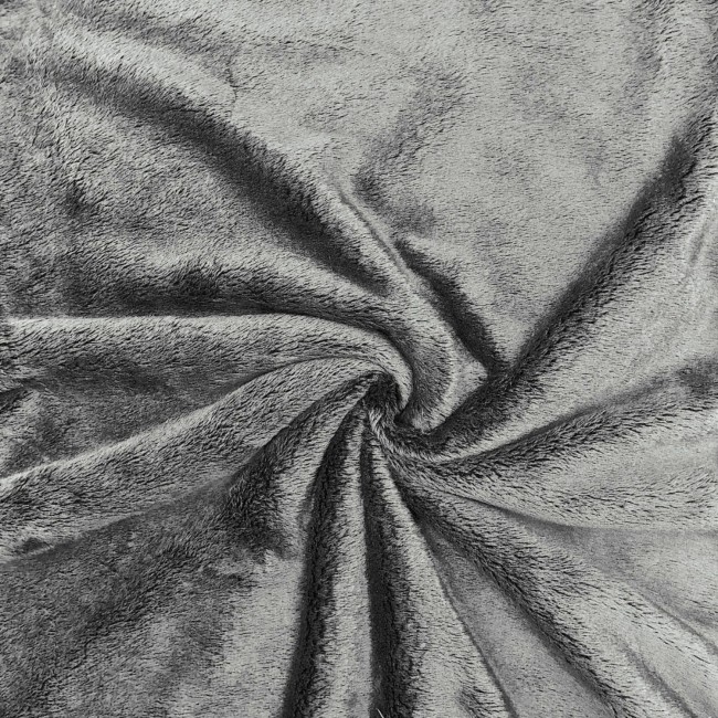 Knitted Fabric - Graphite Fur
